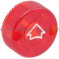 Cutler-Hammer 10250TER Lens Cap Knob Style Red W/Arrow | 10250TER Product Image