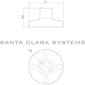 Siemens 8WD4 308-0DB Mounting Foot | 8WD4308-0DB Product Image
