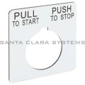 Square D 9001-KN179WP Legend Plate | Pull-to-Start Push-to-Stop Product Image
