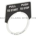 Square D 9001-KN379 Legend Plate | Pull to Start Push to Stop Product Image