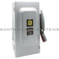 Square D HU 362 Switch Not Fusible HD 600V 60A 3P NEMA1 Product Image