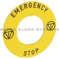 Telemecanique ZBY 9330T Legend Plate | Emergency Stop Product Image